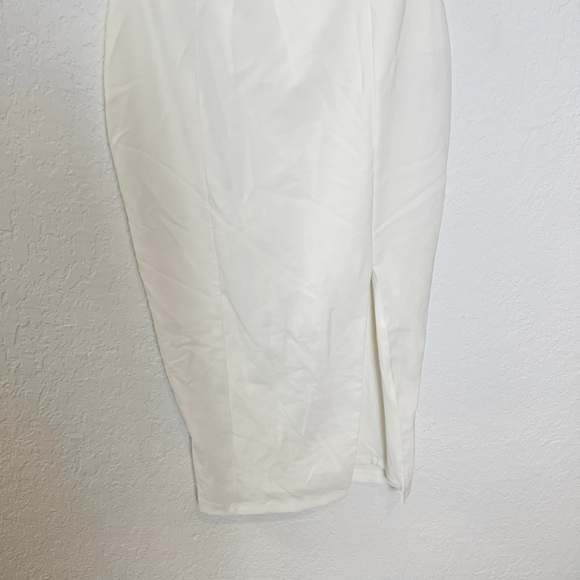 Nookie Solid Bella Strapless Side Slit Jersey Midi Dress - Picture 5 of 11